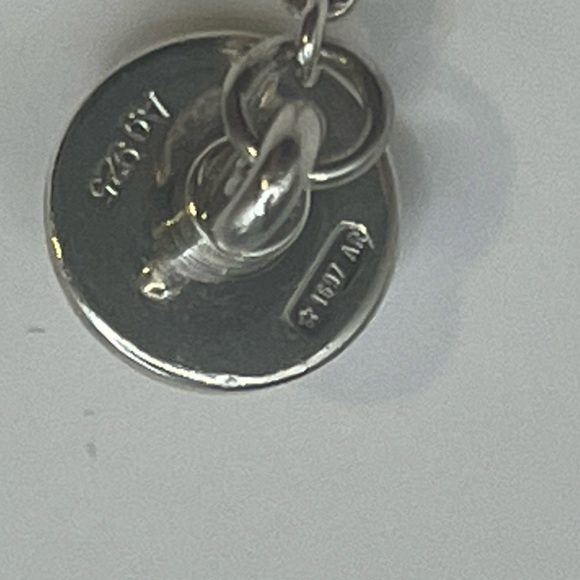 Gucci Necklace With Heart & Topaz Pendant In 925 Sterling Silver 16" - Picture 10 of 12